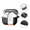 Tech-Protect silikoonkate konksuga Samsung Galaxy Buds 3 / 3 Pro jaoks, must