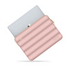 Tech-Protect Puffy sülearvuti 13-14" kott lisatarvikute kotiga, Dusty Rose