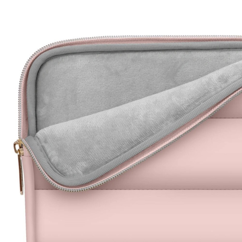 Tech-Protect Puffy sülearvuti 13-14" kott lisatarvikute kotiga, Dusty Rose