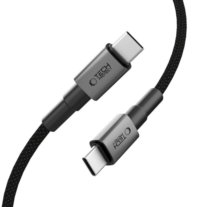 Tech-Protect Ultraboost DNA USB-C / USB-C kaabel PD60W/3A 50 cm, Iron Grey