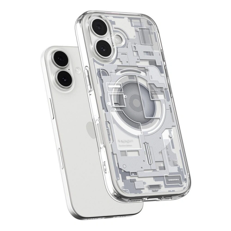 Spigen Ultra Hybrid Mag MagSafe ACS10385 ümbris Apple iPhone 17 jaoks, Zero One White