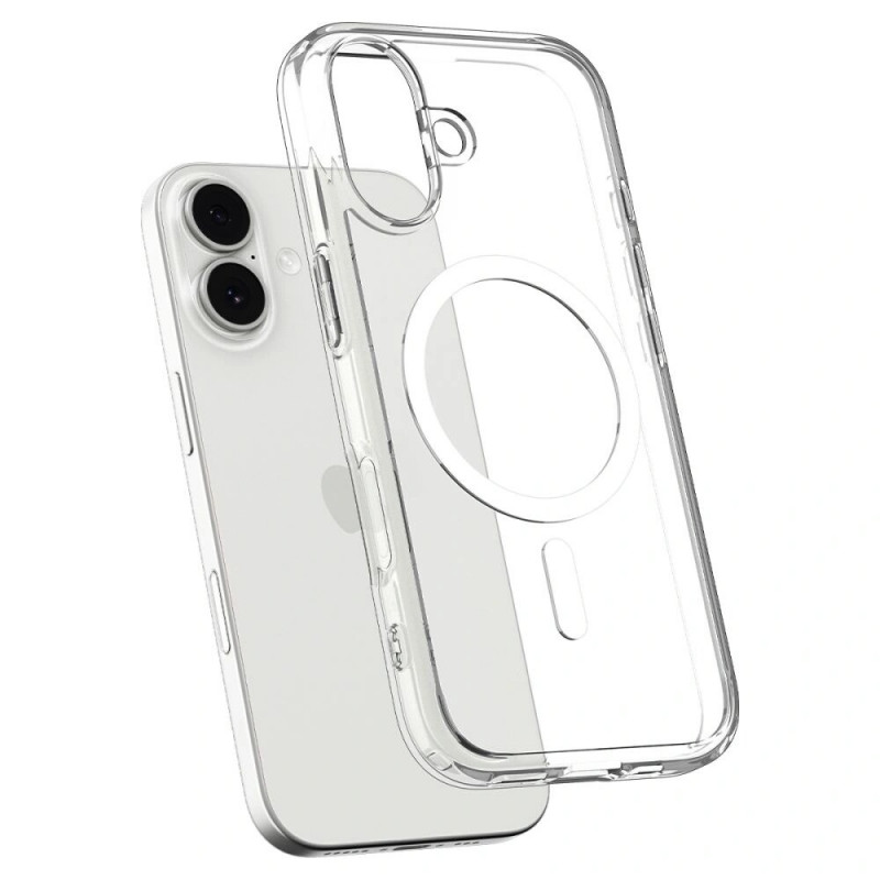 Spigen Ultra Hybrid Mag MagSafe ACS10380 ümbris Apple iPhone 17 jaoks, läbipaistev/valge