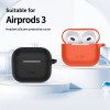 Tech-Protect Silicone Hook silikoonkate Apple AirPods 3-le karabiiniga, Dusty Pink