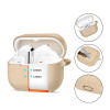 Tech-Protect silikoonkate konksuga Samsung Galaxy Buds 3 / 3 Pro jaoks, Cafe Latte