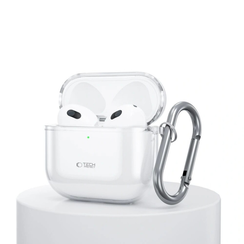 Tech-Protect Flexair kott Apple AirPods 4-le, läbipaistev