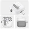 Tech-Protect õhuke konksuga ümbris Apple AirPods 4 jaoks, valge