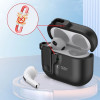 Tech-Protect õhuke konksuga ümbris Apple AirPods 4 jaoks, must