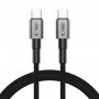 Tech-Protect Ultraboost DNA USB-C / USB-C kaabel PD100W/5A 100 cm, Iron Grey