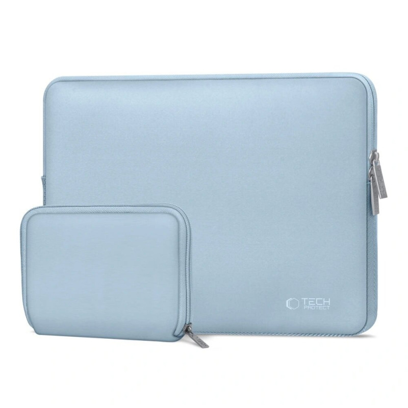 Tech-Protect NeoSlim sülearvuti 13-14" kott tarvikutekotiga, Winter Blue