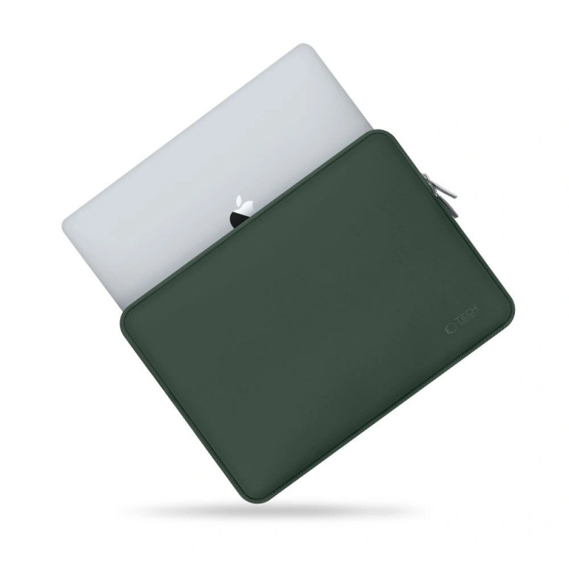 Tech-Protect NeoSlim sülearvuti 13-14" kott tarvikutekotiga, Midnight Green