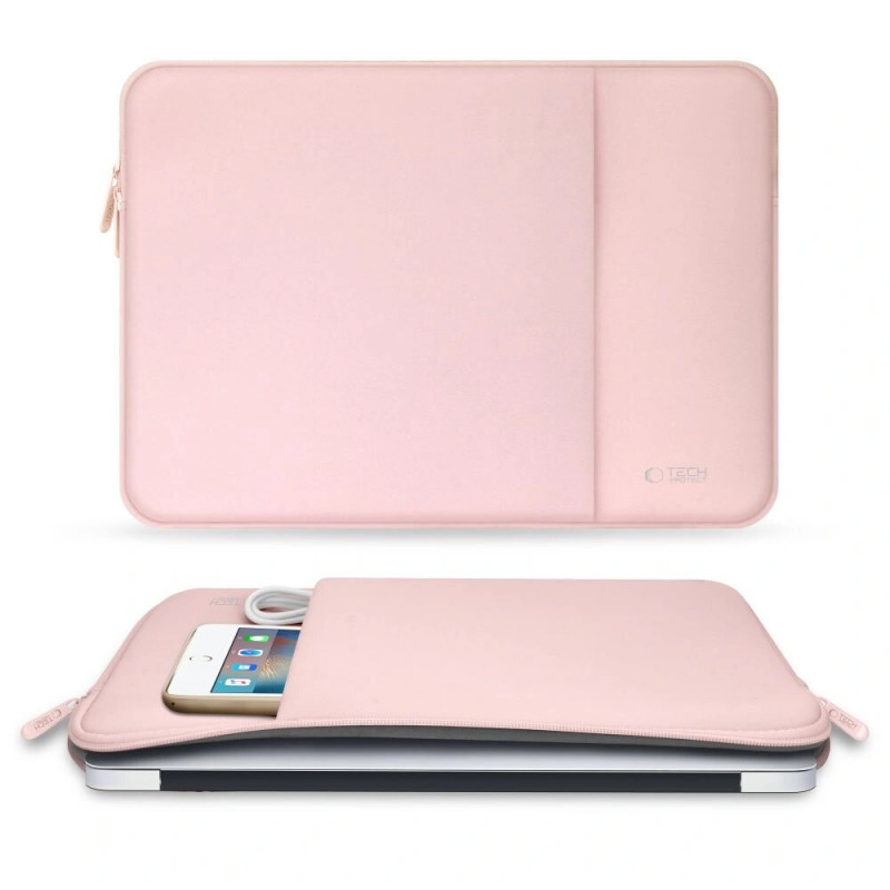 Tech-Protect Neopreenist sülearvutikott 13", Dusty Rose (roosa)
