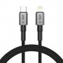 Tech-Protect Ultraboost DNA USB-C / Lightning kaabel PD27W/3A 100 cm, Iron Grey