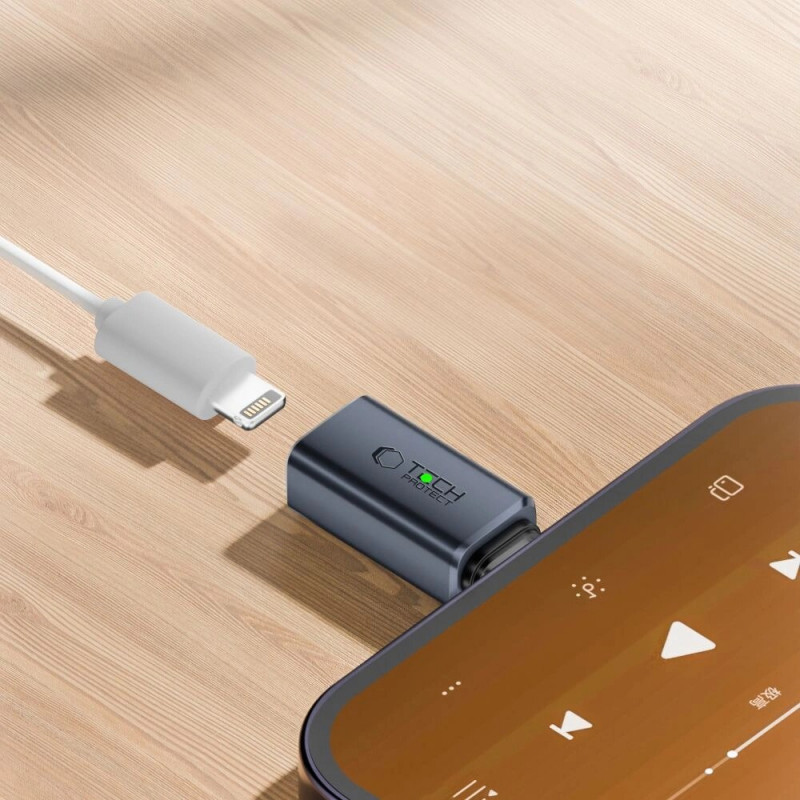 Tech-Protect UltraBoost USB-C - Lightning heliadapter, hall
