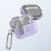 Tech-Protect Slim Hook ümbris karabiiniga Apple AirPods Pro 1 / 2 jaoks, lavendel