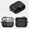 Tech-Protect õhuke konksukorpus karabiiniga Apple AirPods Pro 1 / 2 jaoks, must