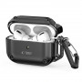 Tech-Protect Rough Hook ümbris karabiiniga Apple AirPods Pro 1 / 2 jaoks, must