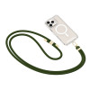 Tech-Protect C7S Rope Crossbody telefonirihm, Hunter Green/gold