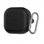 Tech-Protect silikoonkate konksuga Samsung Galaxy Buds 4 / 4 Pro jaoks, must