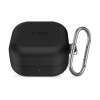 Tech-Protect silikoonkate konksuga Samsung Galaxy Buds 4 / 4 Pro jaoks, must