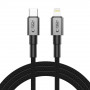 Tech-Protect Ultraboost DNA USB-C / Lightning kaabel PD27W/3A 200 cm, Iron Grey