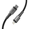 Tech-Protect Ultraboost DNA USB-C / Lightning kaabel PD27W/3A 200 cm, Iron Grey