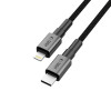 Tech-Protect Ultraboost DNA USB-C / Lightning kaabel PD27W/3A 200 cm, Iron Grey