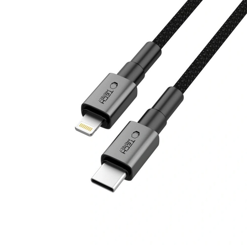 Tech-Protect Ultraboost DNA USB-C / Lightning kaabel PD27W/3A 200 cm, Iron Grey