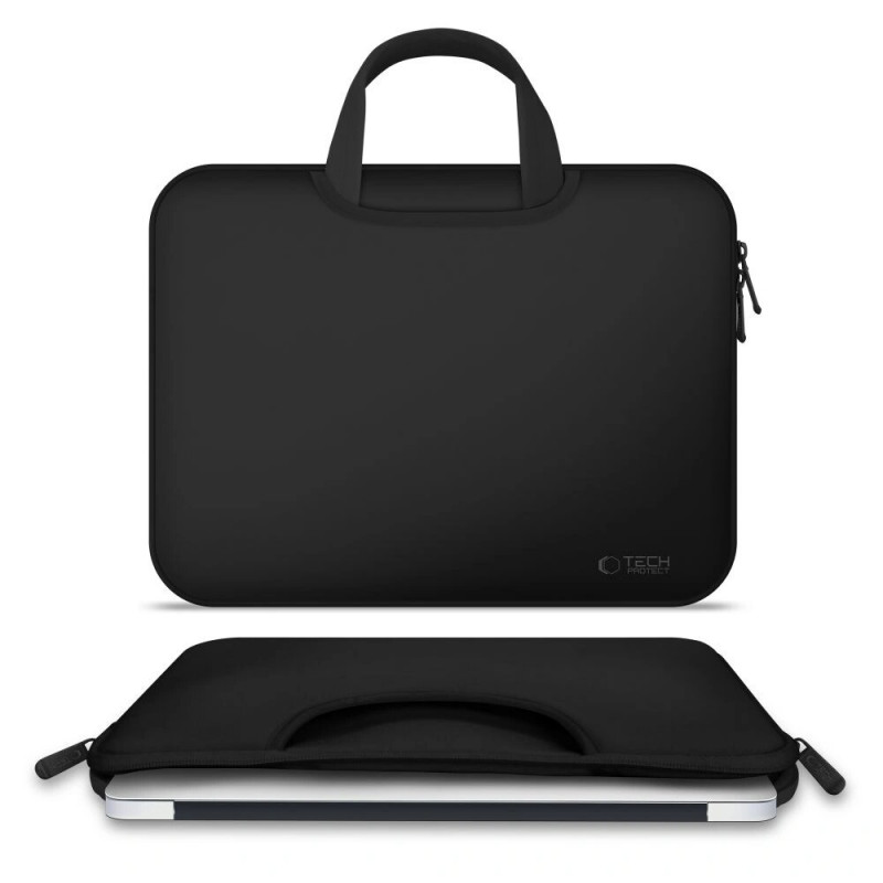 Tech-Protect neopreenist sülearvutikott 15-16", must