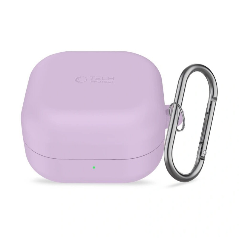 Tech-Protect silikoonkate konksuga Samsung Galaxy Buds 4 / 4 Pro jaoks, lavendel