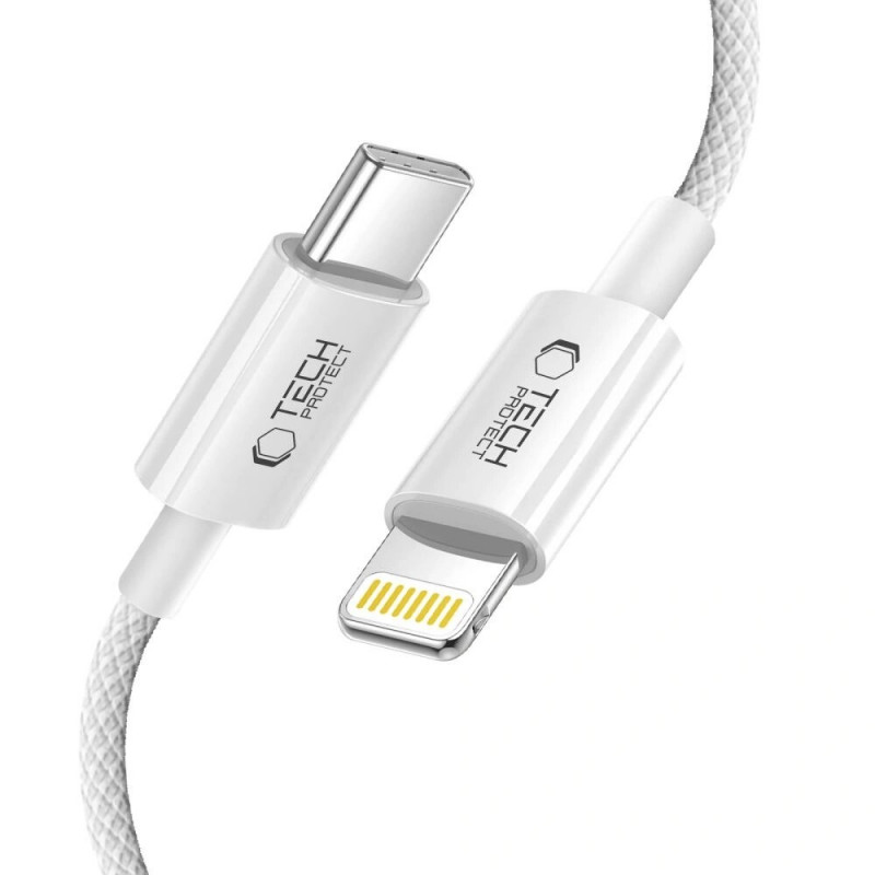 Tech-Protect Ultraboost Lite USB-C / Lightning kaabel PD27W/3A 100 cm, Cool Grey