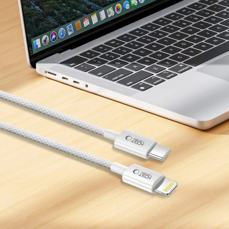 Tech-Protect Ultraboost Lite USB-C / Lightning kaabel PD27W/3A 100 cm, Cool Grey