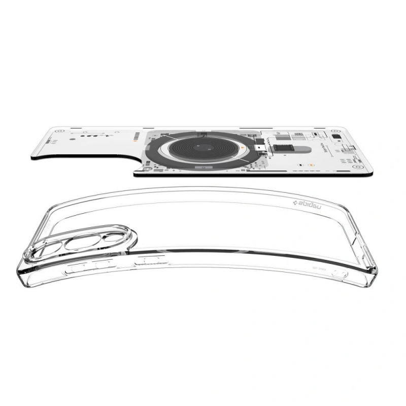 Spigen Ultra Hybrid Mag MagSafe ACS09416 ümbris Samsung Galaxy S25 Edge'ile, Neo One, läbipaistev