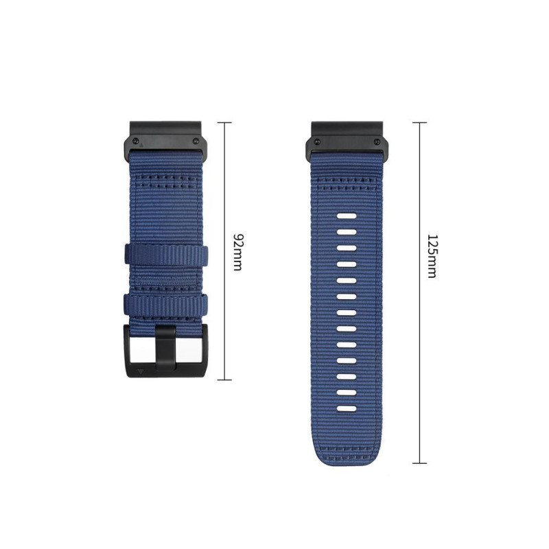 Tech-Protect Nylon Classic kellarihm Garmin Fenix 5X / 5X Plus / 6X / 6X Pro / 7X / 8 / 8 Pro / 9 / 9 Pro 51 mm, Midnight Navy