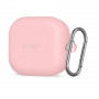 Tech-Protect silikoonkate konksuga Samsung Galaxy Buds 4 / 4 Pro kõrvaklappidele, Dusty Pink