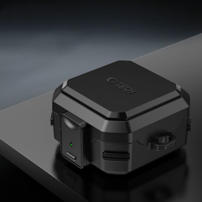 Tech-Protect Carbonox MagSafe ümbris Samsung Galaxy Buds 4 / 4 Pro kõrvaklappidele, must