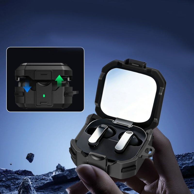 Tech-Protect Carbonox MagSafe ümbris Samsung Galaxy Buds 4 / 4 Pro kõrvaklappidele, must