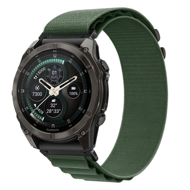 Tech-Protect Nylon Pro THP6036 kellarihm Garmin Fenix 5X / 5X Plus / 6X / 6X Pro / 7X / 8 / 8 Pro / 9 / 9 Pro (51 mm), military green