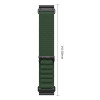 Tech-Protect Nylon Pro THP6036 kellarihm Garmin Fenix 5X / 5X Plus / 6X / 6X Pro / 7X / 8 / 8 Pro / 9 / 9 Pro (51 mm), military green