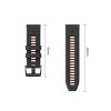 Tech-Protect Iconband Pro kellarihm Garmin Fenix 5X / 5X Plus / 6X / 6X Pro / 7X / 8 / 8 Pro / 9 / 9 Pro (47 mm), must / punane