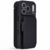 Decoded tekstuurse silikooniga eemaldatava rahakotiga ümbris Apple iPhone 18 Pro / iPhone 17 Pro jaoks, phantom black