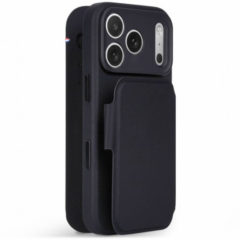 Decoded tekstuurse silikooniga eemaldatava rahakotiga ümbris Apple iPhone 18 Pro / iPhone 17 Pro jaoks, phantom black