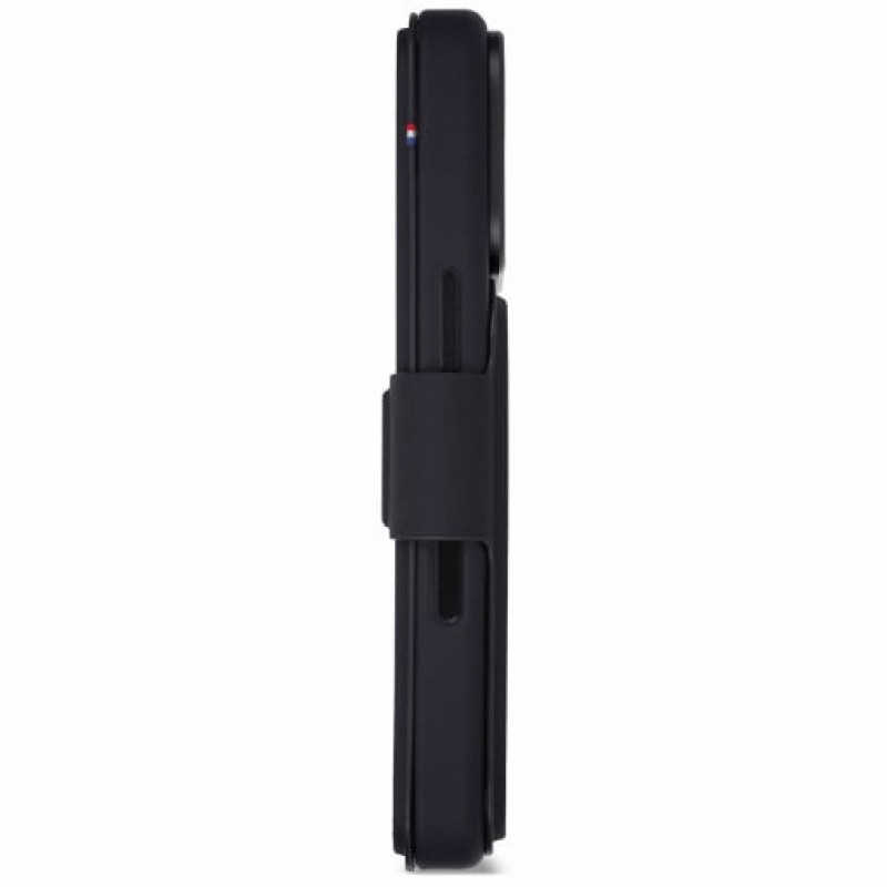 Decoded tekstuurse silikooniga eemaldatava rahakotiga ümbris Apple iPhone 18 Pro / iPhone 17 Pro jaoks, phantom black