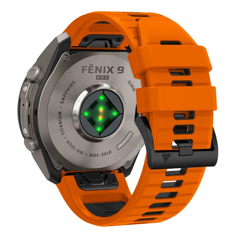Tech-Protect Iconband Pro THP6044 kellarihm Garmin Fenix 5X / 5X Plus / 6X / 6X Pro / 7X / 8 / 8 Pro / 9 / 9 Pro (51 mm), oranž / must