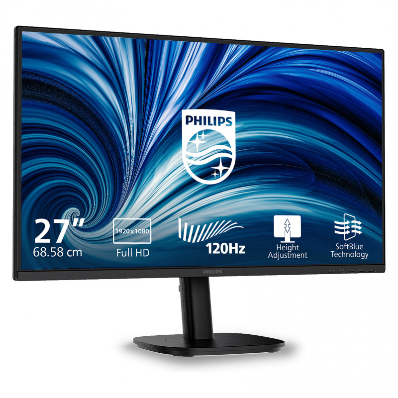 Philips 3000 Series 27B2N3200A/00 27-tolline LED-monitor, IPS, Full HD, must
