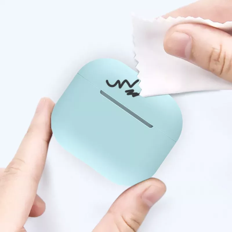 Hurtel silikoonkate AirPods 2 / AirPods 1 jaoks, valge
