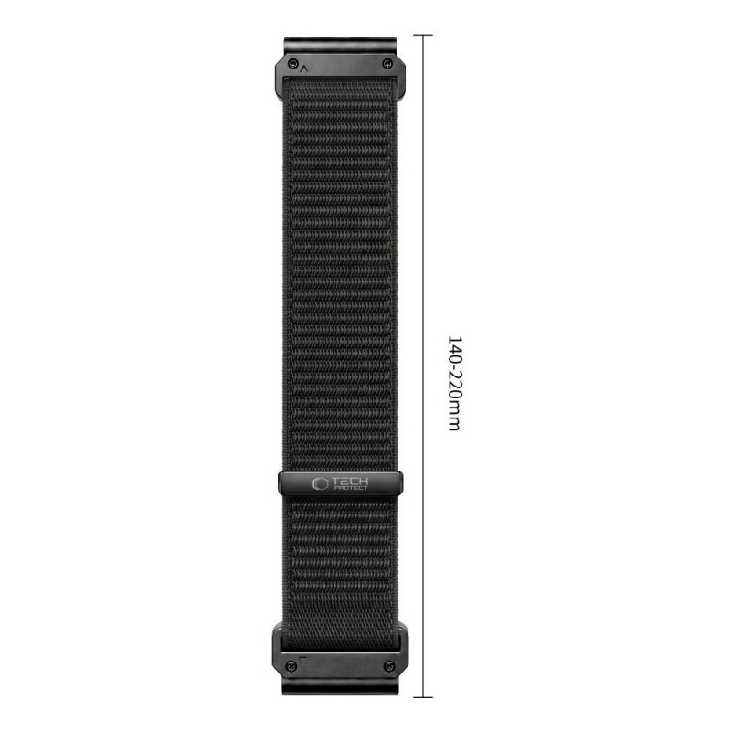 Tech-Protect NylonLoop THP6104 kellarihm Garmin Fenix 5X / 5X Plus / 6X / 6X Pro / 7X / 8 / 8 Pro / 9 / 9 Pro (51 mm) jaoks, must