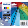 Epson 406XL Umbrella DURABrite Ultra mitmepakk 4-värvilised tindikassetid, must, kollane, tsüaan, magenta (C13T17H64010)