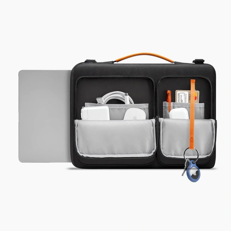 Tech-Protect Defender Bag THP4355 sülearvutikott 13-14", must/oranž