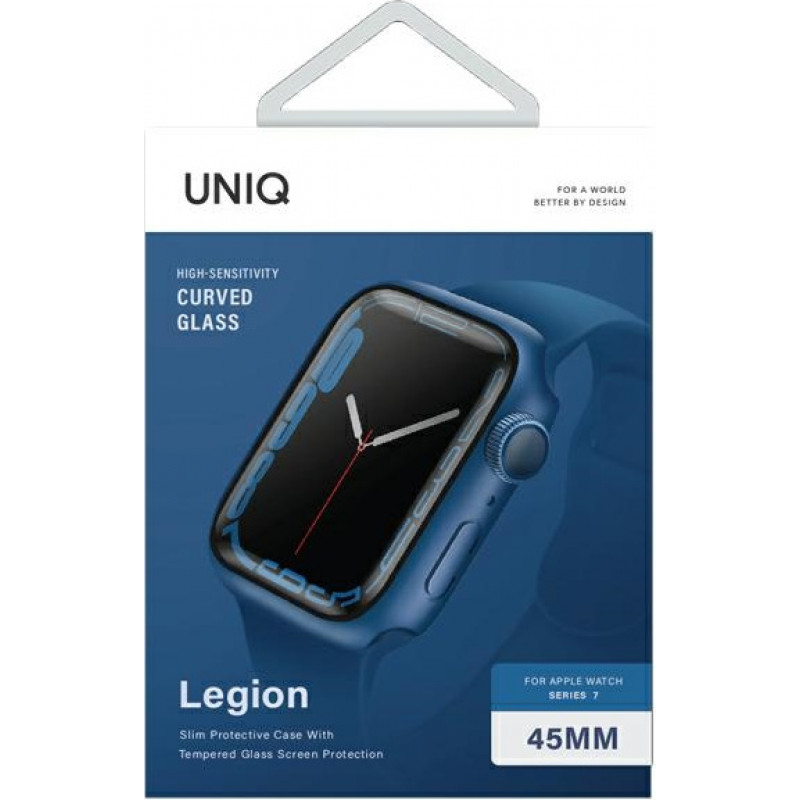 UNIQ Legion kaitseümbris Apple Watch Series 7/8/9 45 mm jaoks, sinine