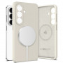 Tech-Protect silikoonist MagSafe ümbris Samsung Galaxy S26+ jaoks, Cosmic Latte